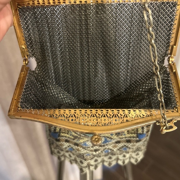 COPY - Ornate Beaded Evening Bag with Gold Frame - Picture 13 of 13